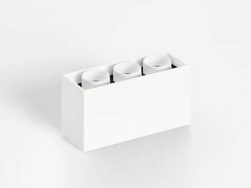 CUBET 3 - LED ceiling lamp by ONOK Lighting - view 2